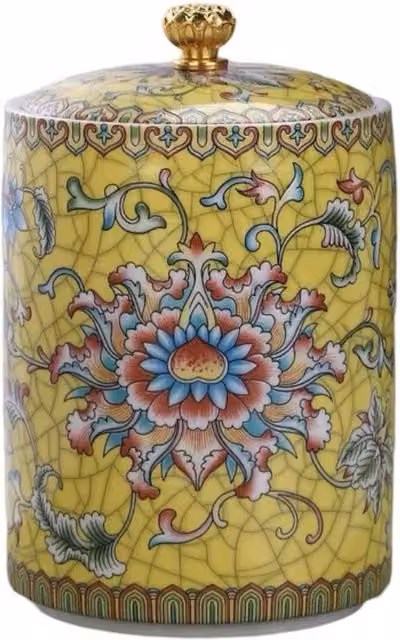 Candle Up Tranquil Large Yellow Multicolour Candle