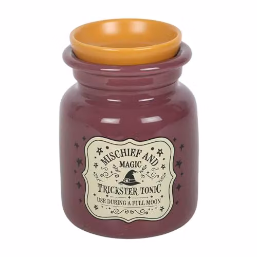 Something Different Wholesale Mischief and Magic Potion Bottle Oil Burner and Wax Warmer in Purple Ceramic – 1