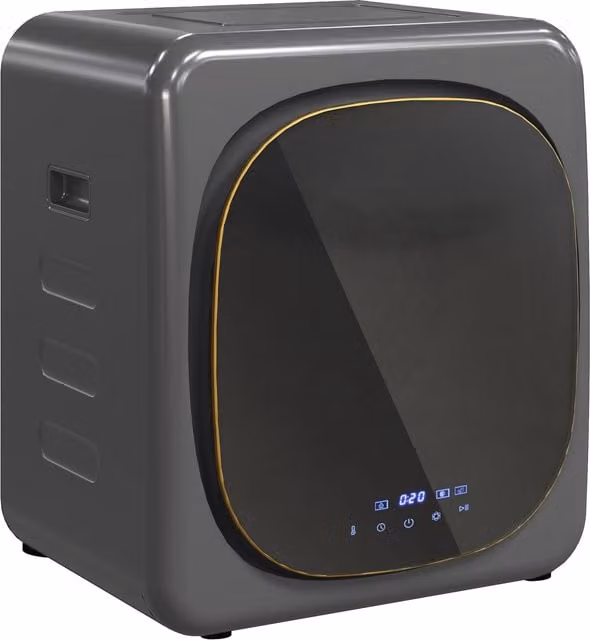 HOMCOM 2.5 kg 800W Vented Front Loader Tumble Dryer with Deodorise and Smart Mode, Grey