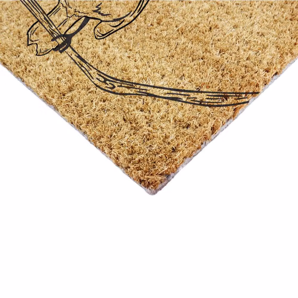 Artsy Mats Pencil Robin Coir Doormat in Brown, W/D/H: 90 x 60 cm – 5