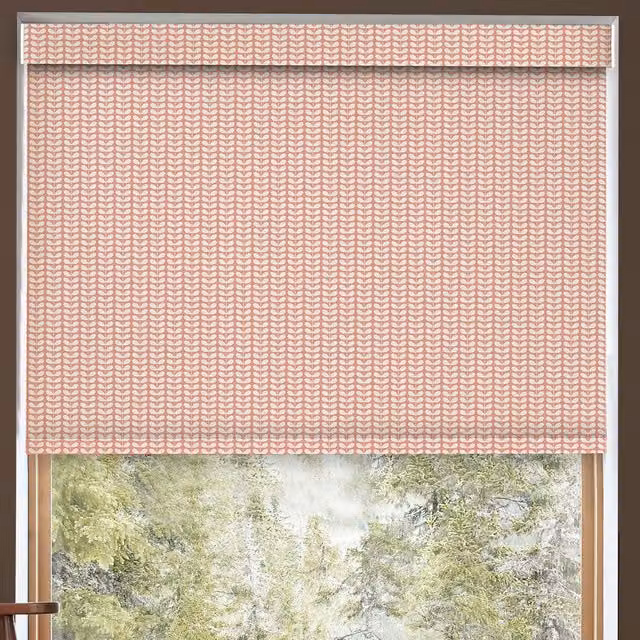 Orla Kiely Tiny Stem Made to Measure Pink Floral Blackout Roller Blind