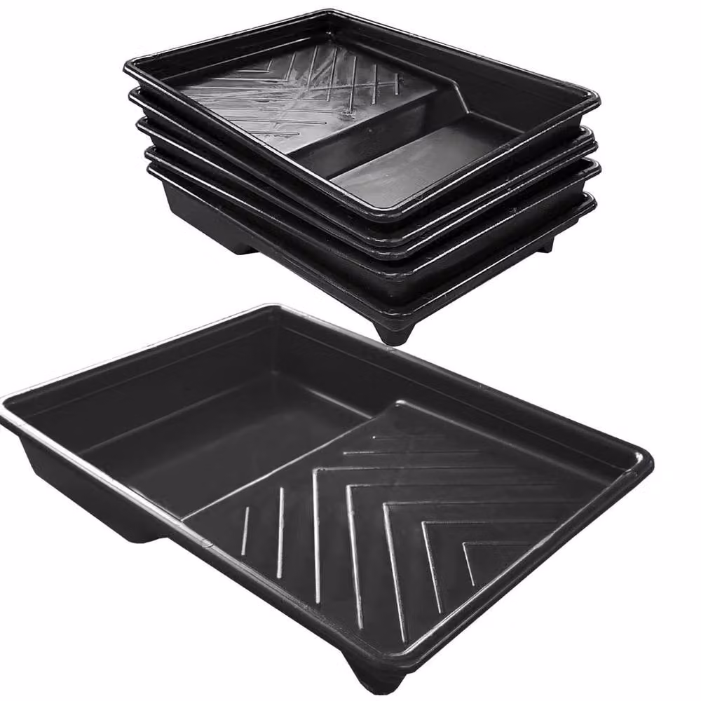 Hinsinc 20 Pack 9 Inch Paint Roller Trays in Black – 5