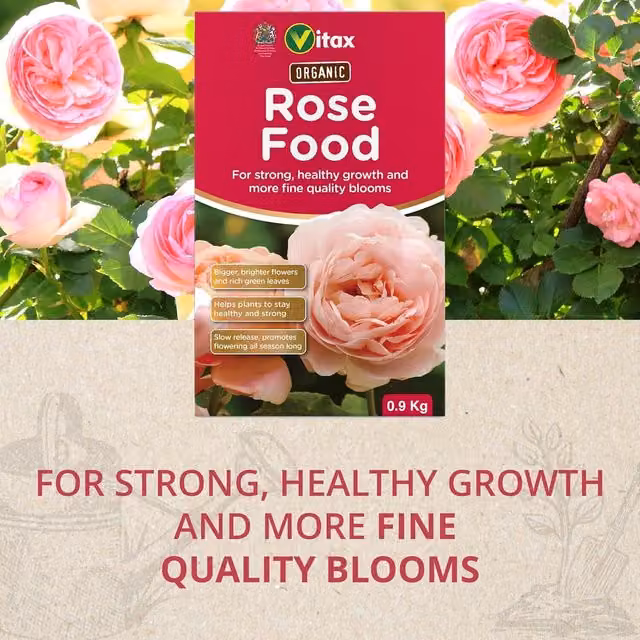 Vitax Organic Slow Release Rose Food for Ornamental Gardens