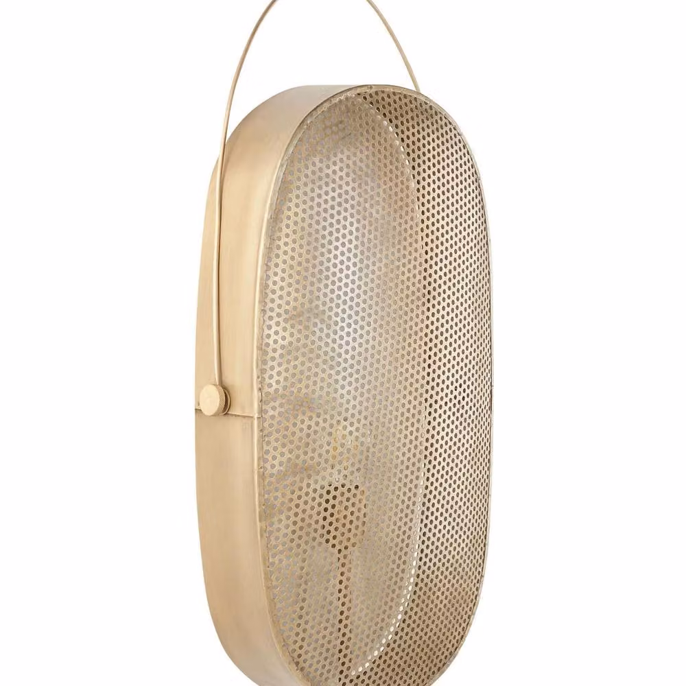 Wyld and Coco Oval Brass Wall Lamp in Bronze and Gold/Brass – 2