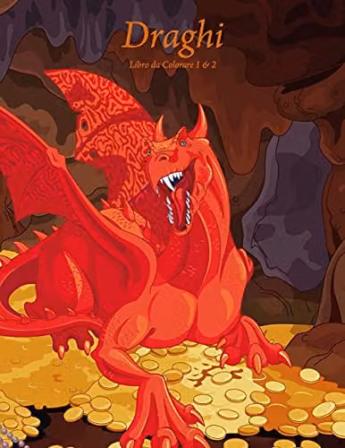 Createspace Dragon Colouring Book 1 & 2 Multicolour