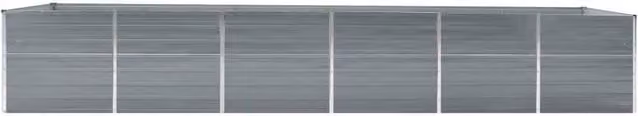 Berkfield Home Garden Galvanised Steel Raised Bed, Grey, W: 480 cm, D: 80 cm, H: 77 cm – 1