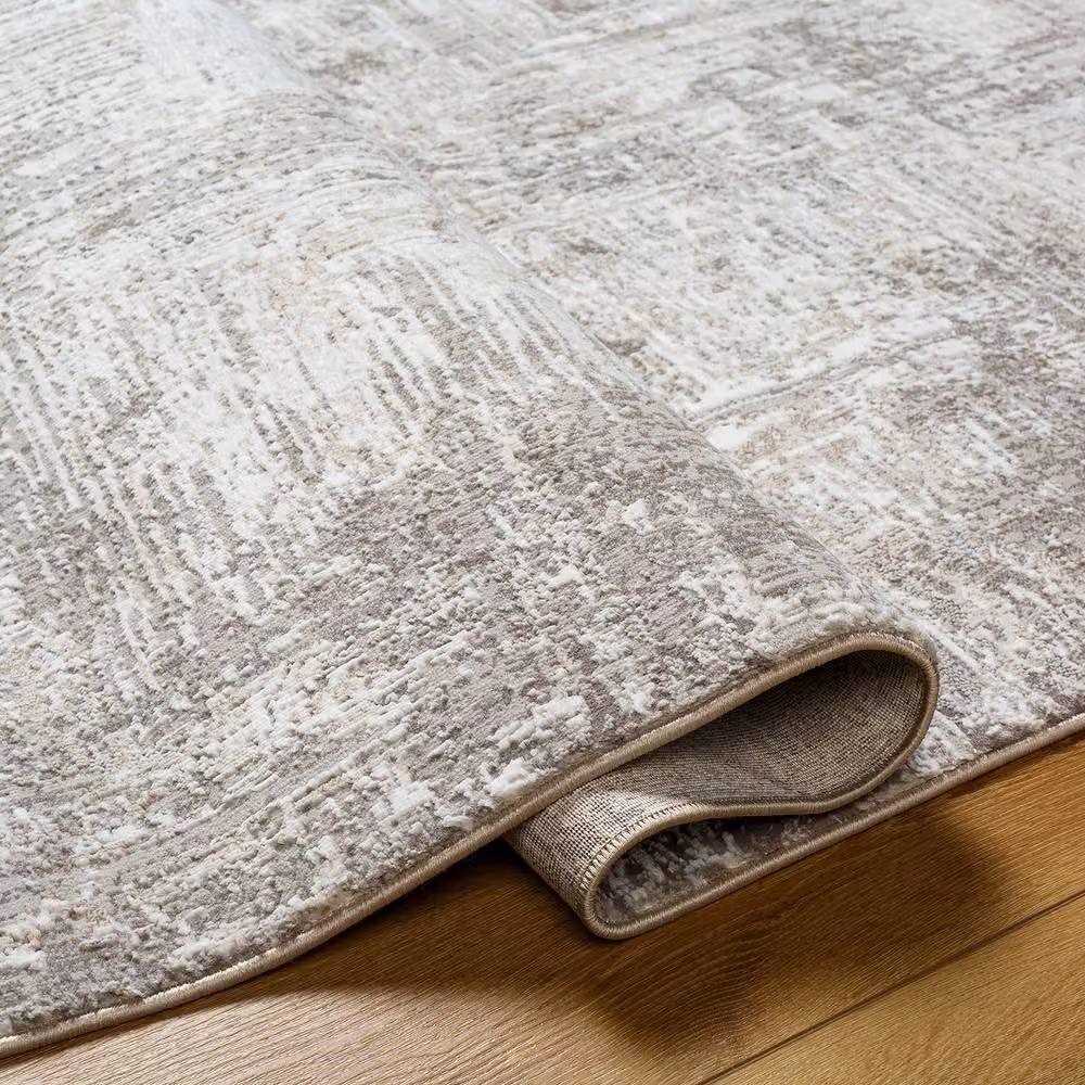 Livabliss Allegro Abstract Modern Marble Rug in Beige and Grey, W: 200 cm, D: 275 cm – 3