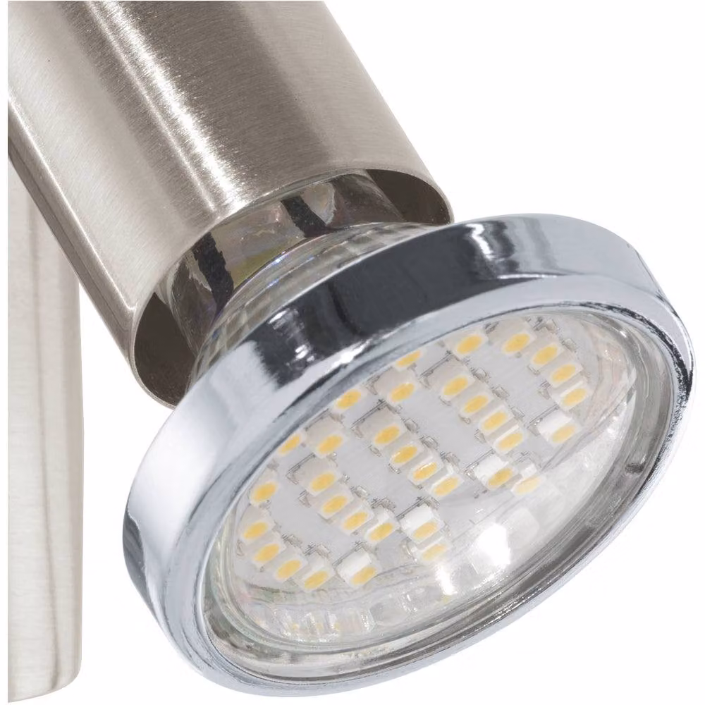 Loops 2 Pack Modern LED Wall Lights in Chrome and Silver with GU10 Bulbs Included – 3