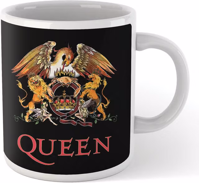 Official Queen Crest Ceramic Mug in White