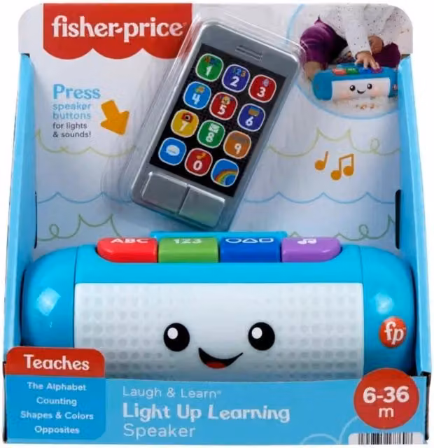 Fisher-Price Laugh And Learn Light Up Learning Speaker in Multicolour