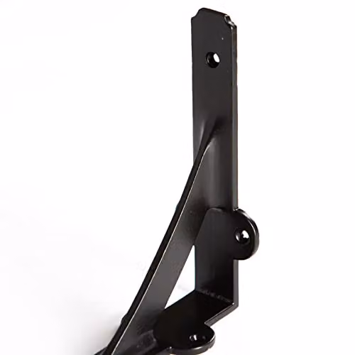 Hammer and Tongs Matt Black Iron Shelf Bracket, Diameter: 150 mm – 2