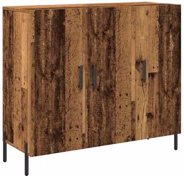 Berkfield Home Rustic Sideboard in Brown, W/D/H: 90 x 34 x 80 cm – 1