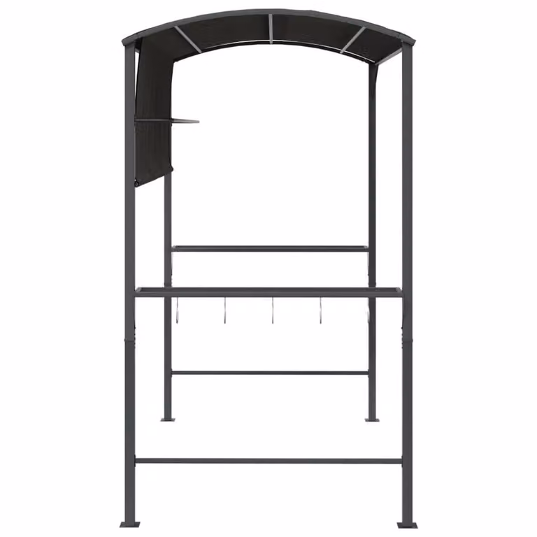 Berkfield Home Gazebo with Roof, Anthracite and Black, W/D/H: 220 x 110 x 200 cm