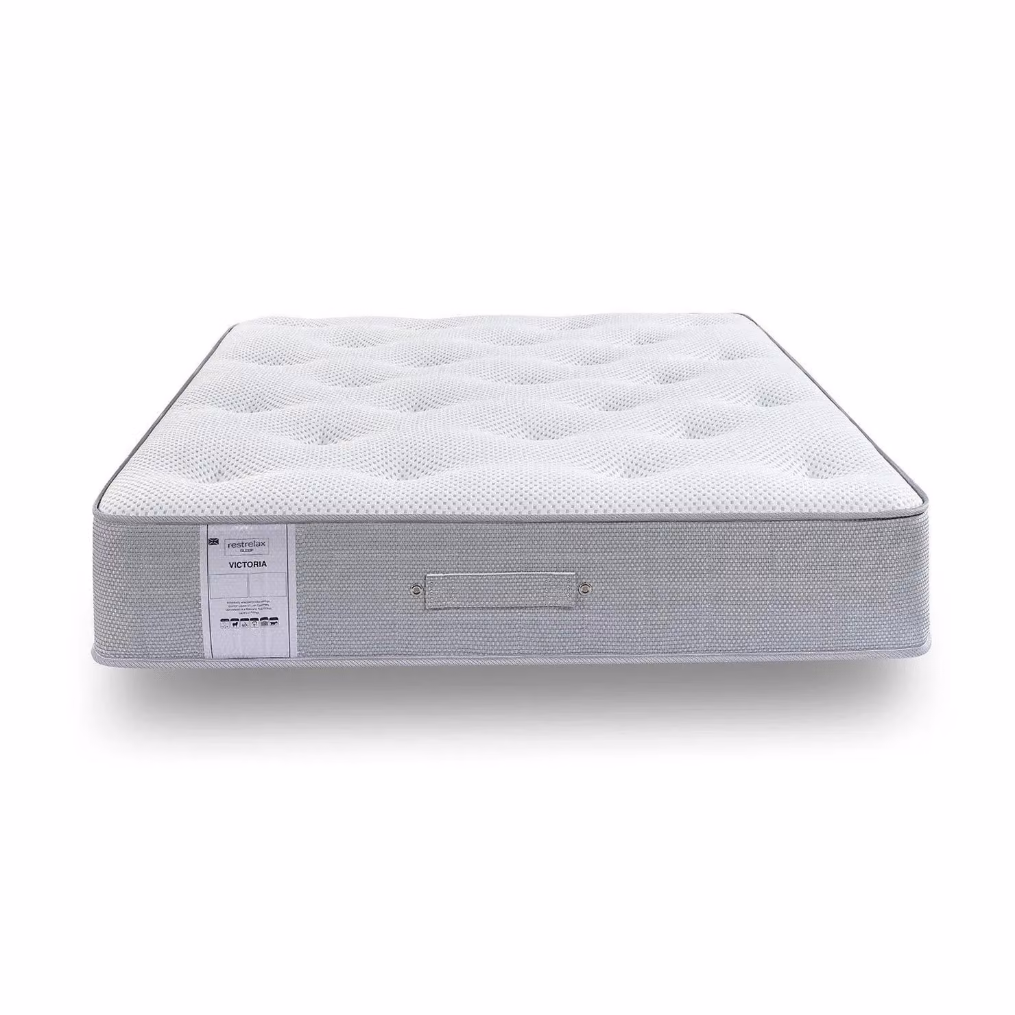 Rest Relax Victoria 1500 Natural Pocket Sprung Tufted Mattress, Medium, White, W/D/H: 180 x 200 x 28 cm – 2