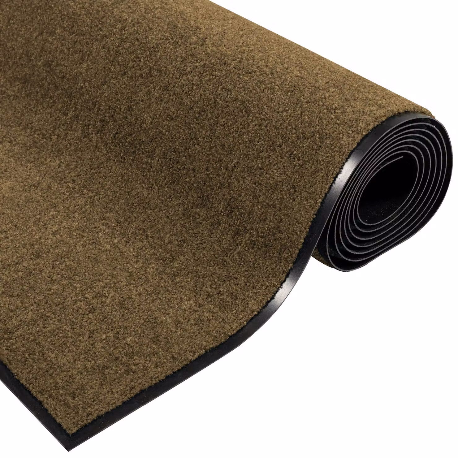 Berkfield Home Washable Brown and Black Rectangular Doormat W: 120 cm, D: 150 cm – 4