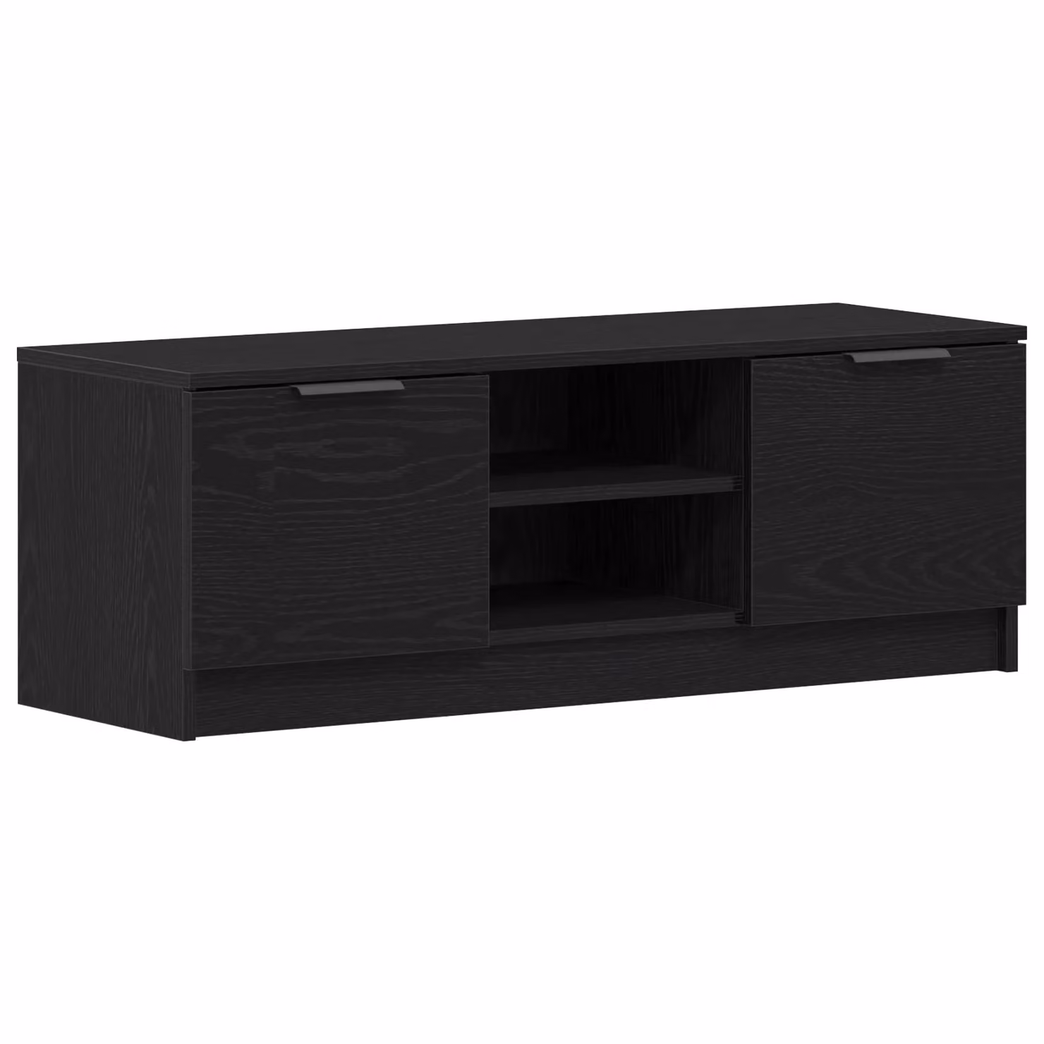 Berkfield Home Modern Black Oak TV Cabinet, W: 102 cm, D: 35 cm, H: 36.5 cm – 2