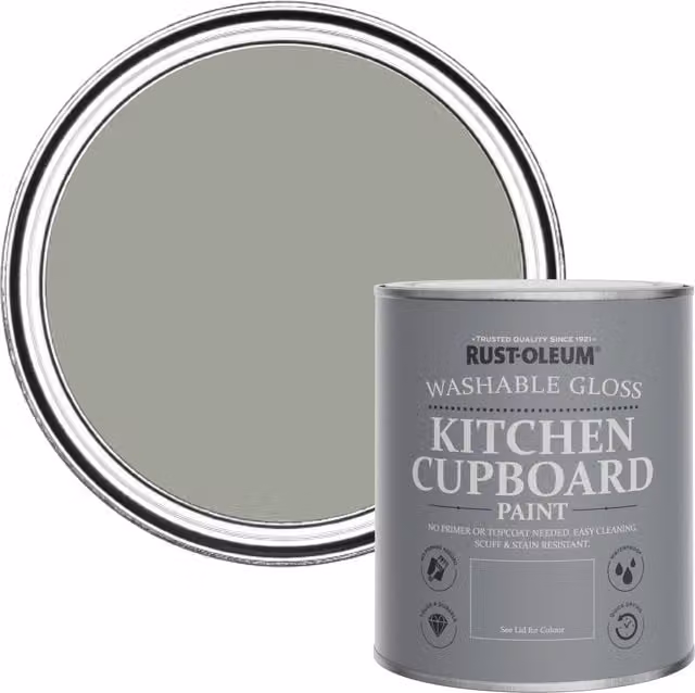 Rust-Oleum Kitchen Cupboard Paint in Gloss Finish, Green, 0.75 l