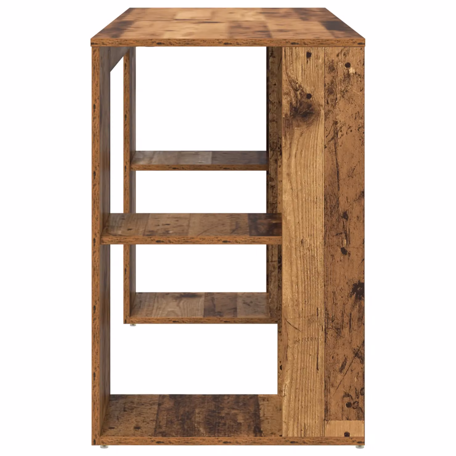 Berkfield Home Brown Reclaimed Solid Wood Writing Desk – 3