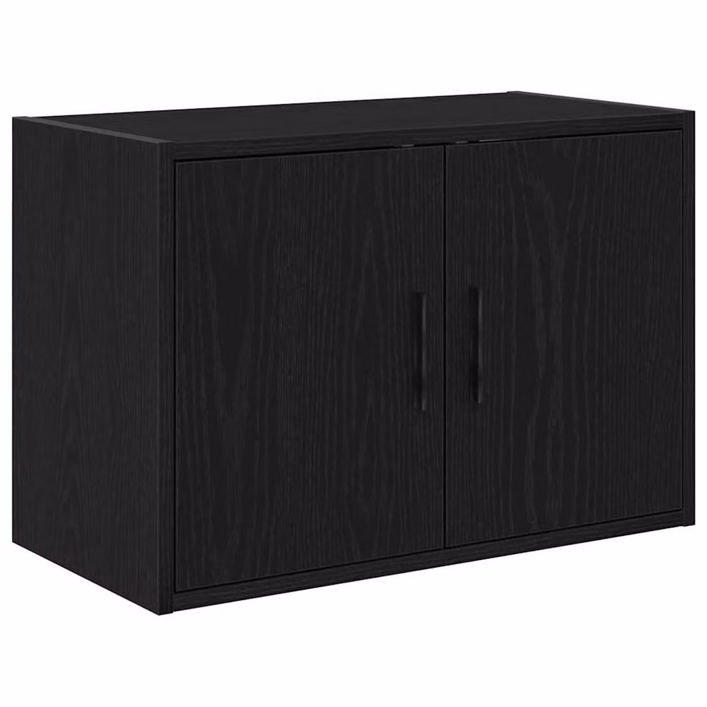 Berkfield Home Black Wall Mounted Garage Cabinet with Hinged Doors and Internal Shelves, W/D/H: 60 x 41 x 30 cm – 2