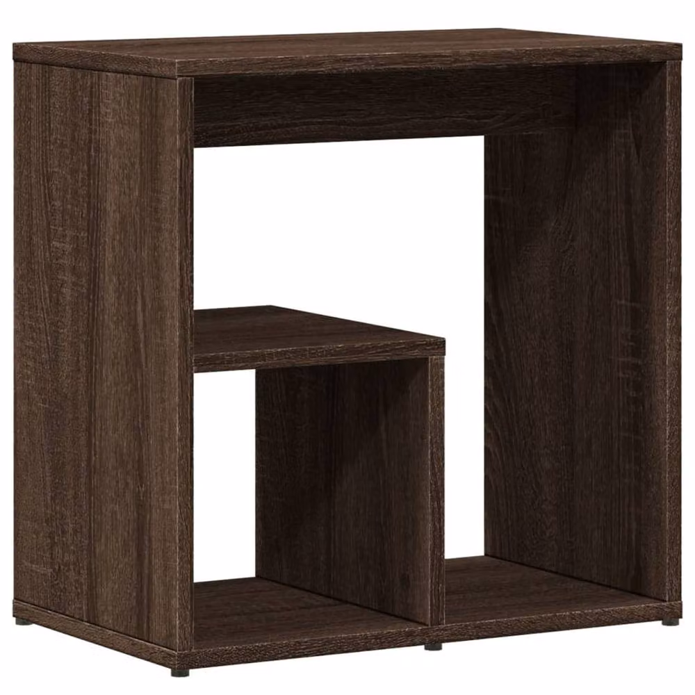 Berkfield Home Set of 2 Brown Oak Side Tables, W/D/H: 50 x 30 x 50 cm – 5