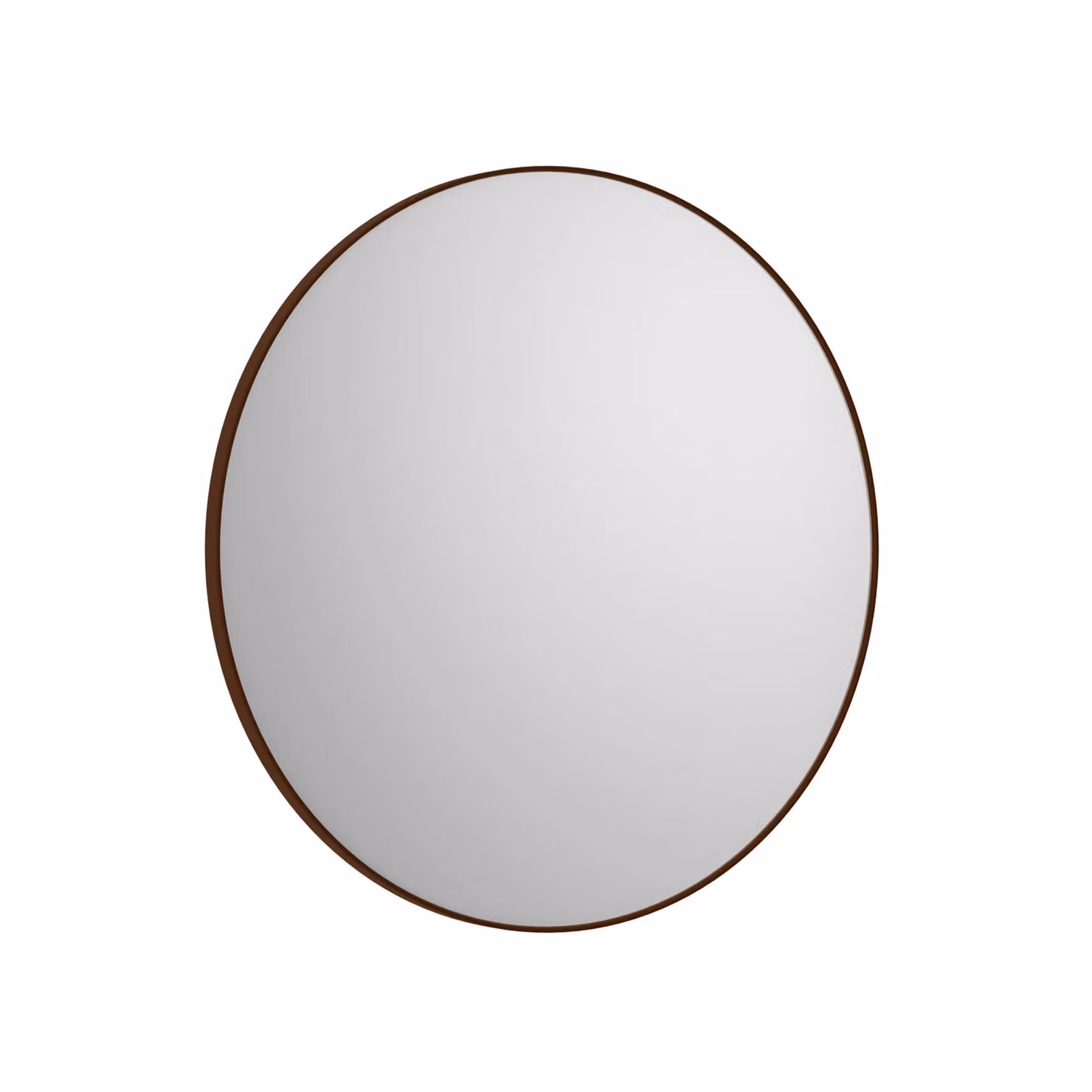 Dome Deco ORTA Round Freestanding Mirror in Bronze and Brown