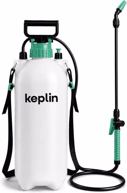 Keplin 8L Manual Pressure Sprayer in White and Transparent – 1