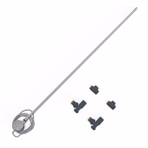 UK Radiators Talus Dual Fuel Towel Rail Kit with Thermostat in Anthracite