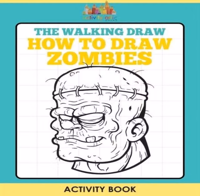 Activity Attic Books The Walking Draw: How to Draw Zombies Activity Book, Multicolour Paperback
