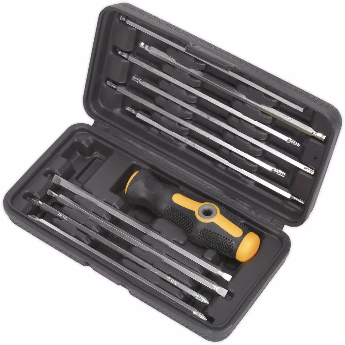 Loops 20-in-1 T Bar Screwdriver Set with Long Bits and Case in Black and Multicolour, Chrome Vanadium – 4