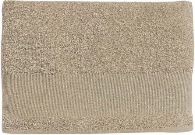 SOL'S Island 30 Beige Cotton Terrycloth Guest Towel with Hanging Loop
