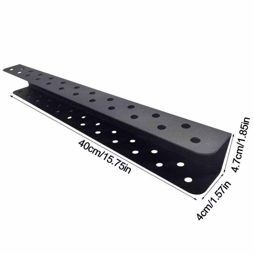SPETLEK Wall-Mounted Metal Hand Tool Holder Storage Shelf in Matt Black – 1