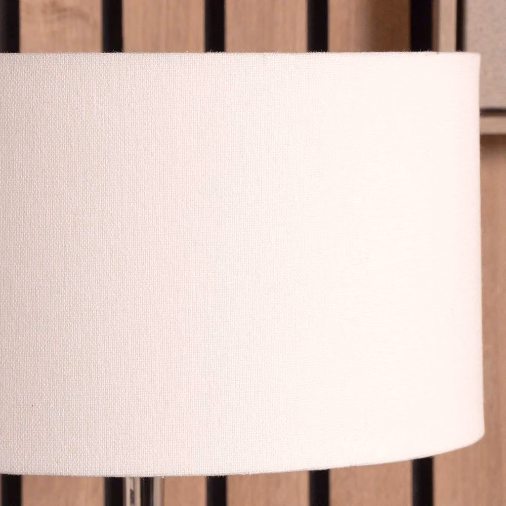 Ruma White Cylinder Cotton Fabric Lamp Shade for Table and Floor Lamps, Diameter: 40.64 cm – 2