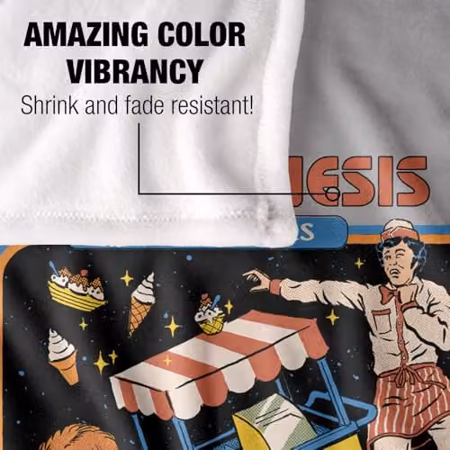 Steven Rhodes Telekinesis For Beginners Multicolour Fleece Throw Blanket W/D/H: 91 x 147 cm – 6