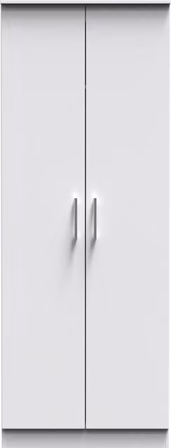 Ready Assembled 2 U Cornwall 2 Door White Wardrobe