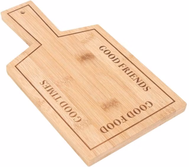 KDMK Brown Rectangular Solid Bamboo Serving Board