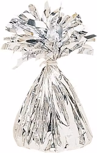 Amscan Silver Fringed Foil Balloon Weight
