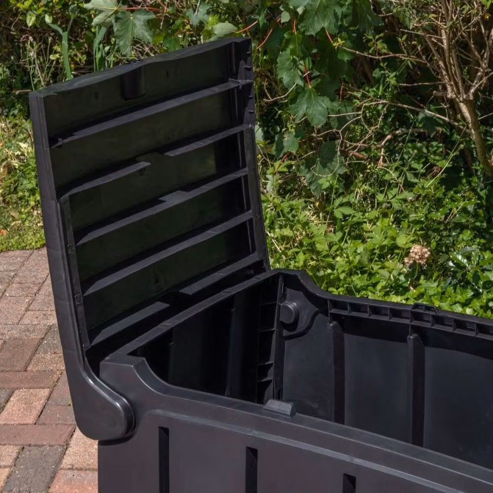 NESTLUNE 300 Litre Garden Storage Box in Black, W/D/H: 115 x 55 x 60 cm – 2