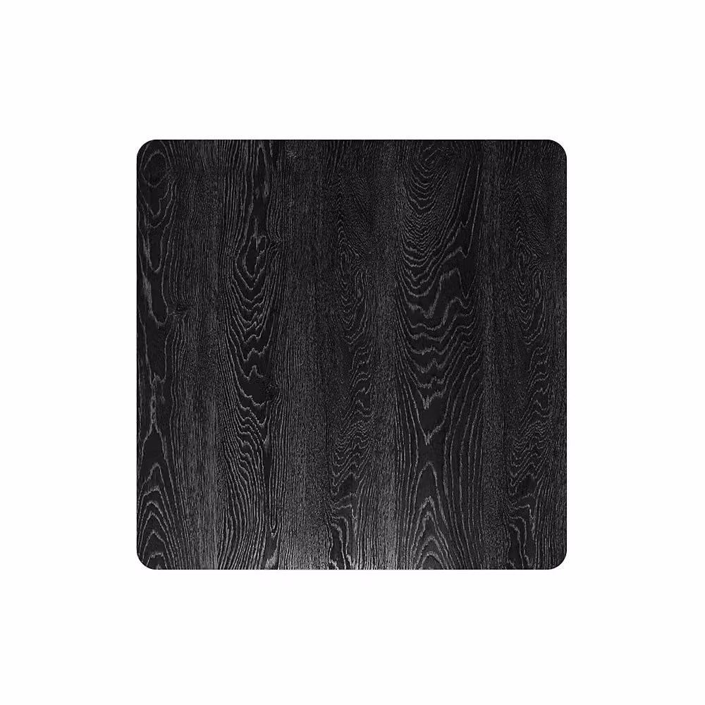 Living and Home Black Folding Wooden Square Dining Table, W/D/H: 80 x 80 x 74 cm – 4