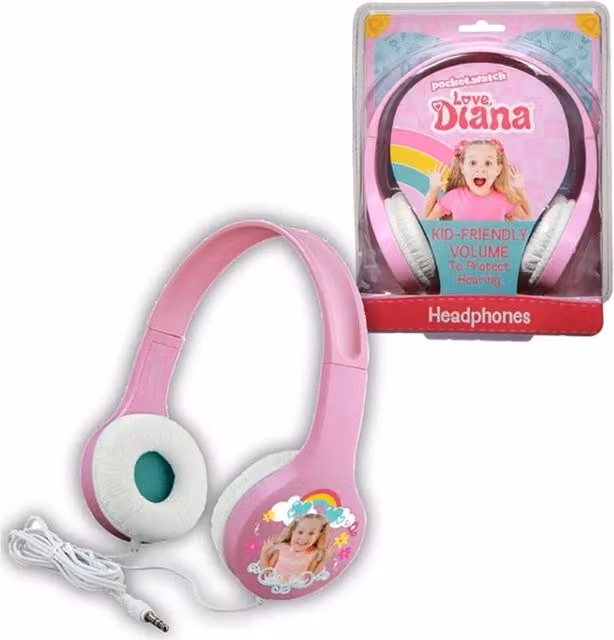 EKIDS Love Diana Adjustable Headphones - Pink