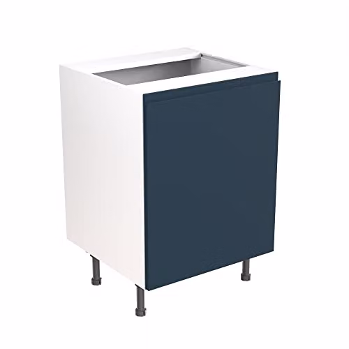 Kitchen Kit Indigo Blue Matt J-Pull Sink Base Cabinet W/D/H: 60 x 57 x 87 cm – 1