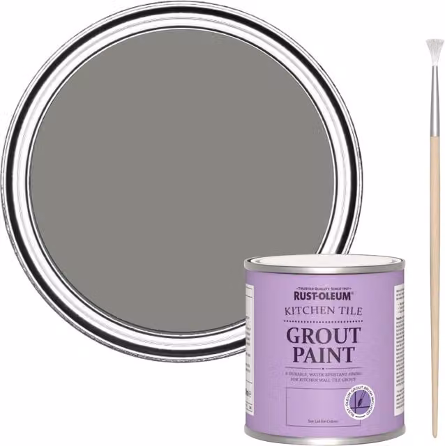 Rust-Oleum Kitchen Grout Paint Art School Grey 250ml