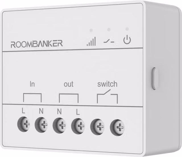 Roombanker Minimalist Smart Switch in White