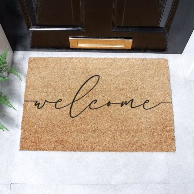 Artsy Mats Welcome Doormat in Brown, W/D: 60 x 40 cm – 1