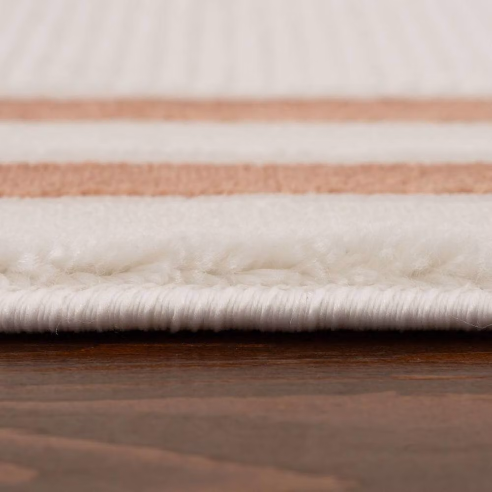 THE RUGS Carmel Bordered Area Rug in Ivory and Terracotta, W: 200 cm, L: 290 cm – 2