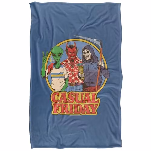 Steven Rhodes Casual Friday Super Soft Fleece Throw Blanket, Multicolour, W/D/H: 91 x 147 cm – 5