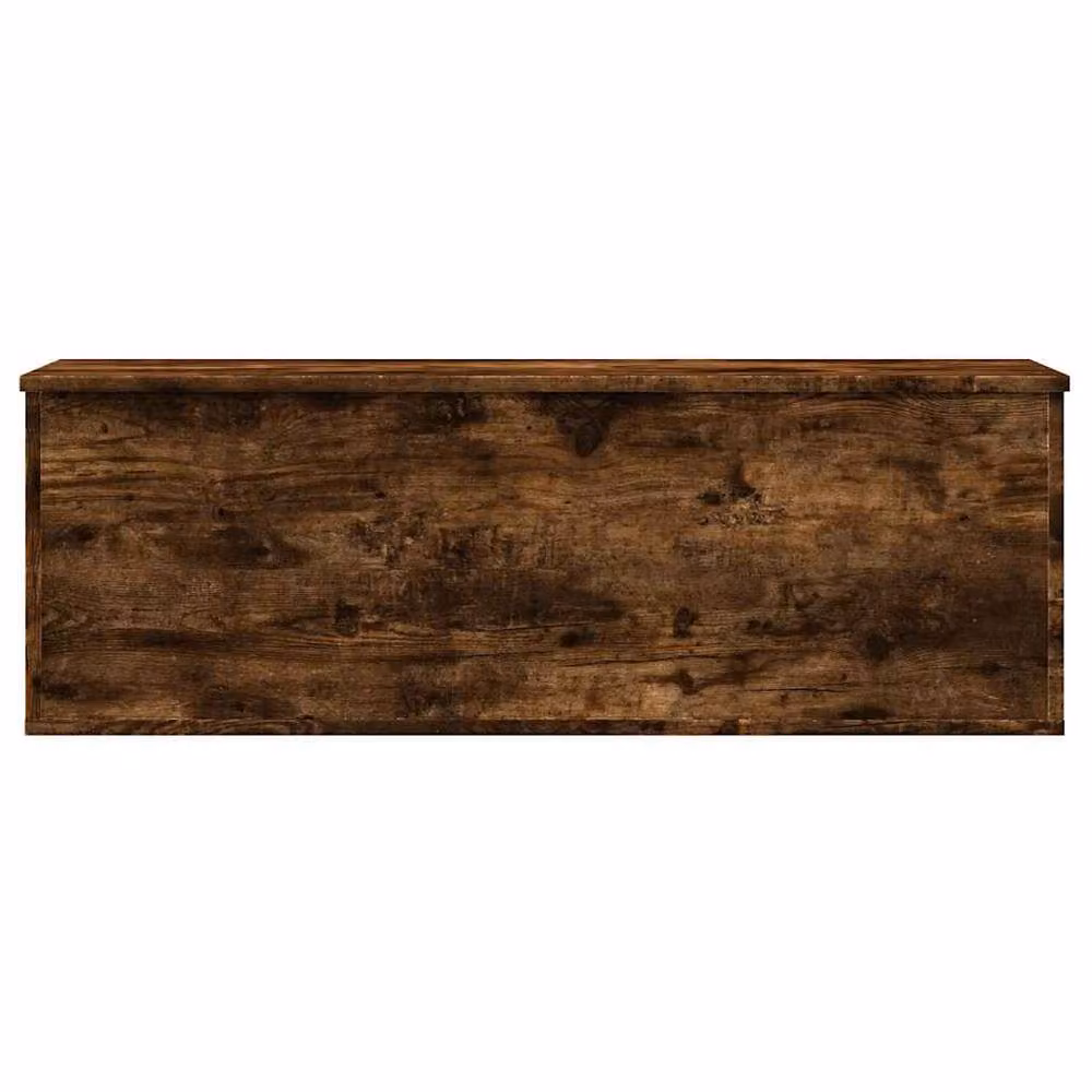 Berkfield Home Smoked Oak Storage Box in Brown, W/D/H: 102 x 35 x 35 cm – 4