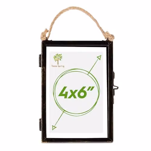 Nicola Spring Vintage Metal Photo Frame, Black, Fits 10 x 15 cm – 1