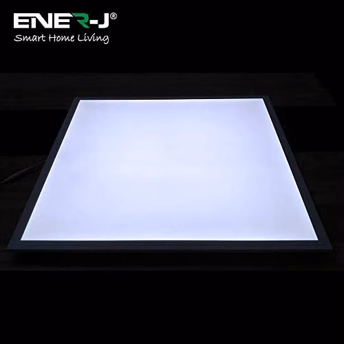 ENERJ 2-Pack Slim Backlit LED Recessed Panel Lights, White, 40W, 3800Lm, 6000K Cool White, W/D/H: 60 x 60 cm – 2
