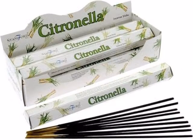Stamford Citronella Premium Hexagonal Incense Sticks, White