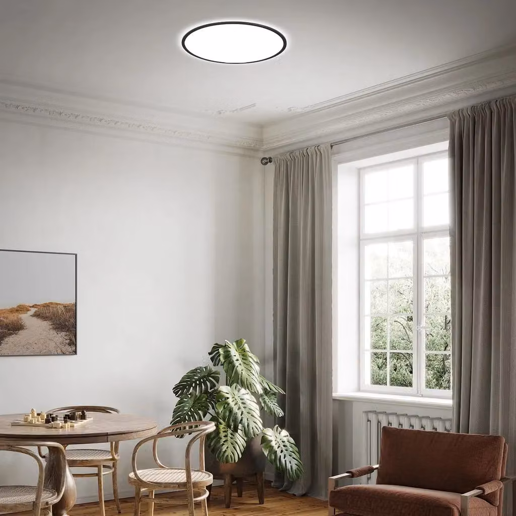 Briloner Ultraslim Black 31W CCT LED Ceiling Panel with Remote Control and Dimming Function – 3